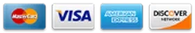 Visa, Mastercard, American Express, Discover
